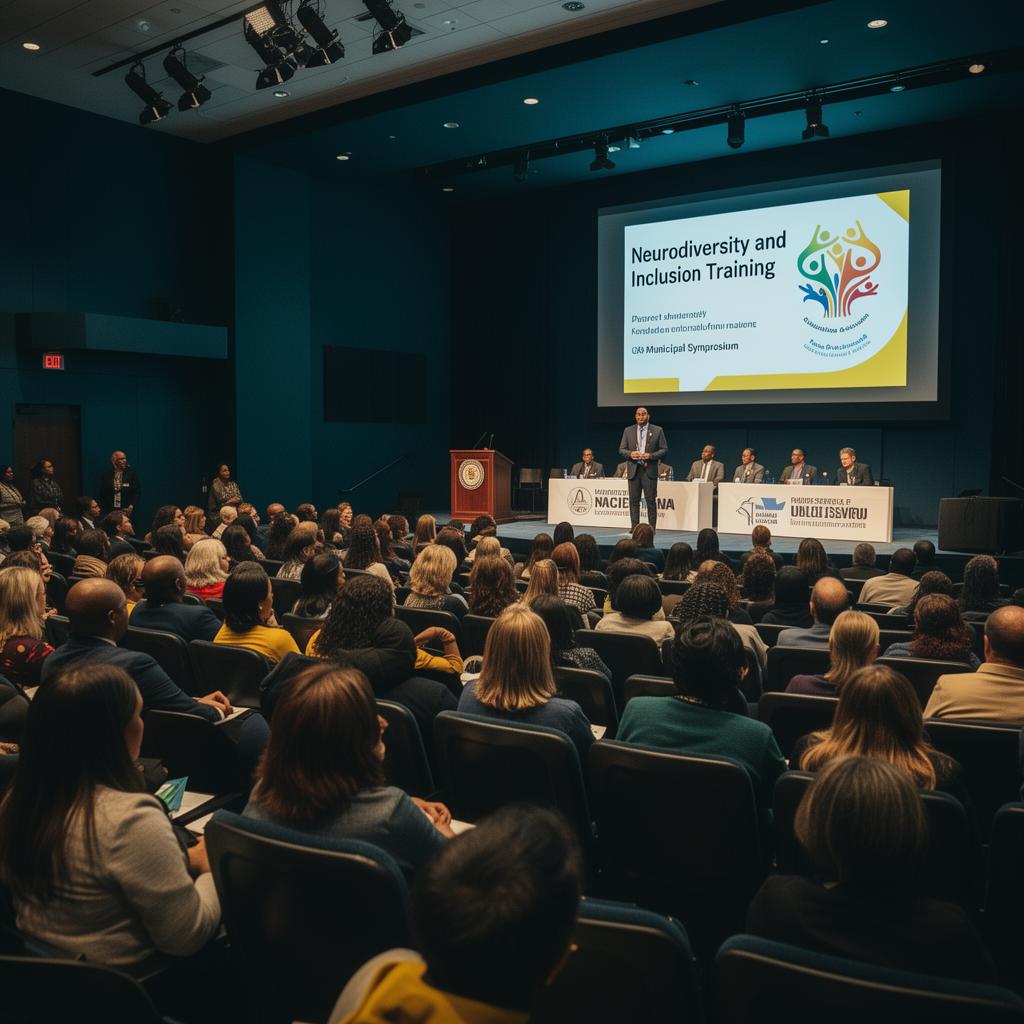 Auditório com simpósio de atualização profissional